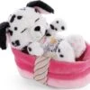 NICI Sleeping Pets Welpe Dalmatiner 12cm Im Körbchen