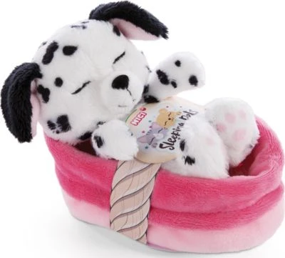 NICI Sleeping Pets Welpe Dalmatiner 12cm Im Körbchen 3 NICI Sleeping Pets Welpe Dalmatiner 12cm Im Körbchen