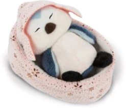 NICI Vogel Andoli Im Körbchen GREEN, Schlafend, 12 Cm (48355)