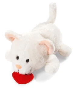 Nici 32378 Mini Filou Katze Weiß Mit Movingchip / Zum Aufziehen Ca 10cm Plüsch