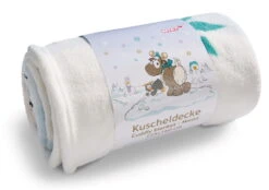 Nici 44158 Kuschel-Decke Winter Glamour Rentier Gans Pinguin 125x160cm Plüsch -Nici 44158 02 ZA me
