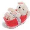 Nici 45373 Sleeping Puppies Schlafendes Hundebaby Im Körbchen 16cm Creme