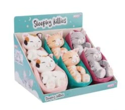 NICI Kuscheltier - Sleeping Kitties, 16 Cm Sortiert