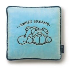 Nici 27590 Kissen Hund Mops Quadratisch 25x25cm Plüsch Kuschelkissen