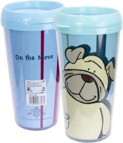 Nici 27608 Trinkbecher Thermobecher Hund Blau Ca. 17cm Hoch